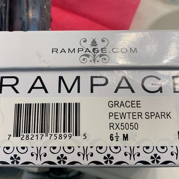 Rampage Gracee pewter spark RX5050 6.5 M shoes. - Picture 7 of 10